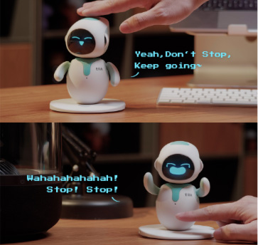 Eilik is a vibrant emotionally intelligent companion robot for your desktop