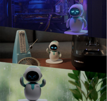 2 Eilik Little Companion Robots: Eiliks are Hilarious & Brilliant! 😆👍👍  Eiliks interacting 2 