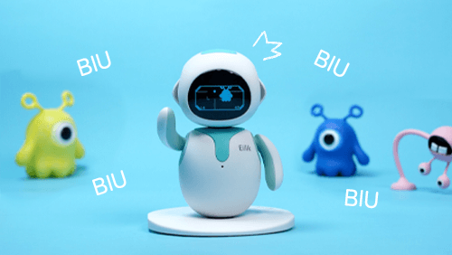  ENERGIZE LAB Eilik – Cute Robot Pets for Kids and Adults, Your  Perfect Interactive Companion at Home or Workspace. Unique Gifts for Girls  & Boys. (Blue + Pink Combination) : Toys